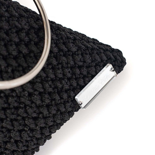 Handmade Triangular Bag new, black and white