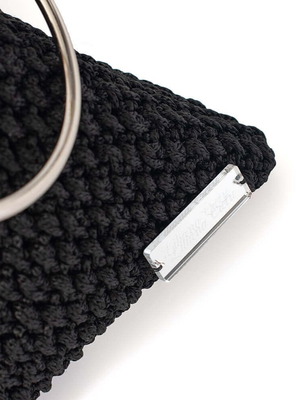 Handmade Triangular Bag new, black and white