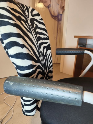 IKEA Zebra Print Desk Chair used with Adjustable Height