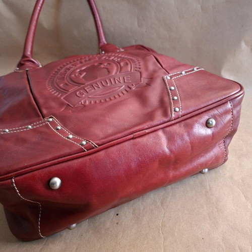 Tous leather shoulder bag extra large, like new, red