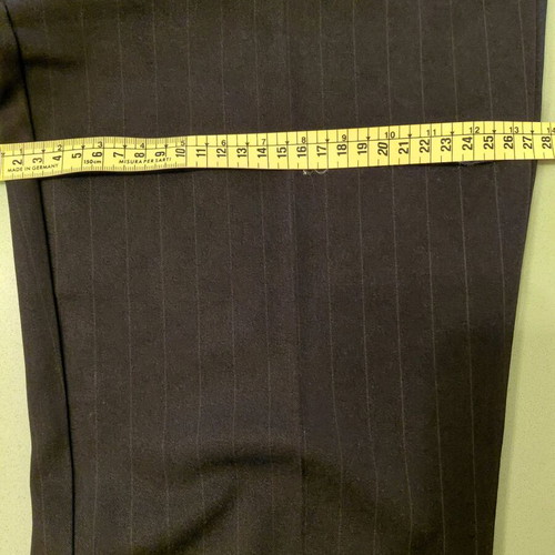 Fabric pants s/m black with subtle brown stripe like new