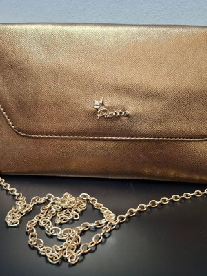 Pierro Accessories women's evening clutch bag like new, copper gold