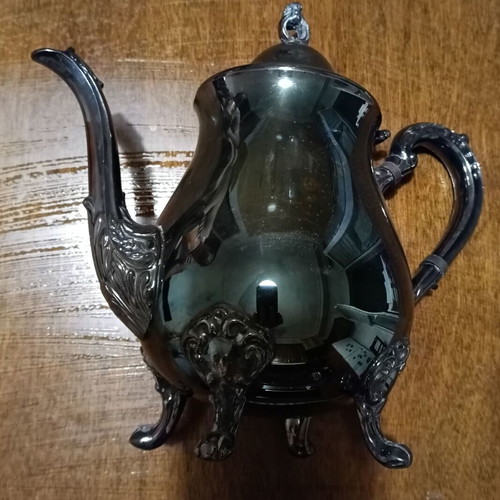 Tea serving pot used, antique