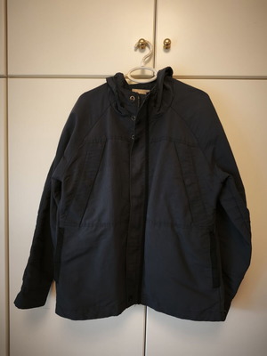 Mango men's jacket used, blue, size large, 100% polyamide