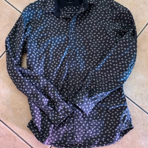 Diesel slim fit shirt size L used, dark ash gray