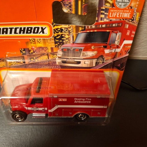 International Terrastar Boeing Fire Ambulance Matchbox 2024 new