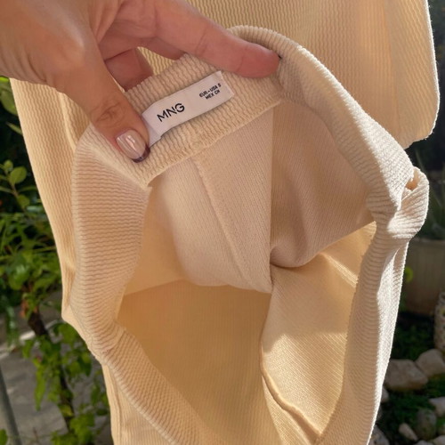 Mango beige winter trousers like new, size S