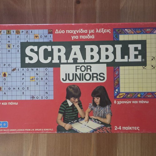 Scrabble For Juniors vintage board game Nilco Spear's Games