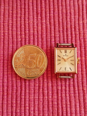 Vintage ρολόι Edox Swiss Made ορθογώνιο Tank design N.O.S.