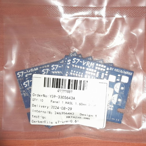 Socket 7 VRM Rev 0.6 PCBs new, pack of 10 blue