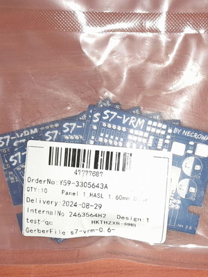 Socket 7 VRM Rev 0.6 PCBs new, pack of 10 blue