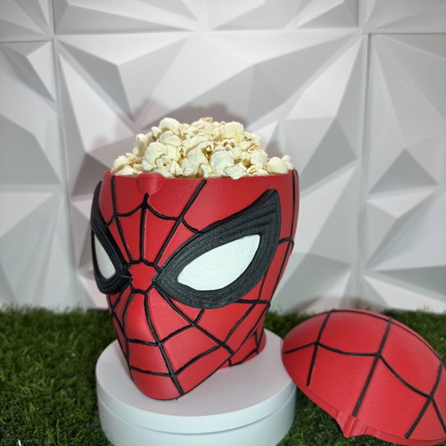 Spider-Man Popcorn Bucket 3D printed made to order