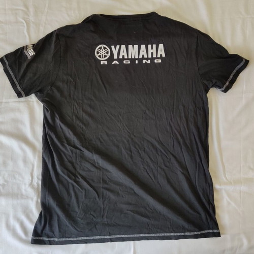 T-shirt Yamaha Racing Paddock μεταχειρισμένο, βαμβακερό, μαύρο, μέγεθος Extra Large