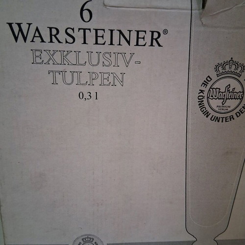 Warsteiner collectible beer glasses 0.3 lt set of 6 new