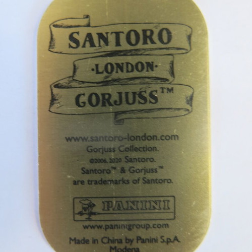 Metal tag Santoro London Gorjuss used (2006/2020) Panini