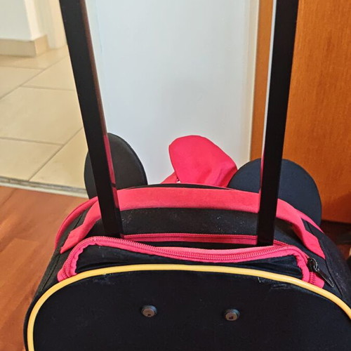 Disney children's travel suitcase used, colorful