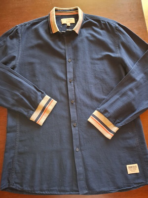 Tom Tailor men's summer shirt large blue like new