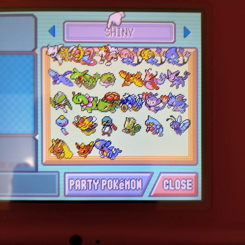 Pokemon Platinum Version Nintendo DS game used with 27 shiny Pokemon