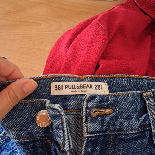 Wide high-waisted jeans Pull & Bear like new, size M