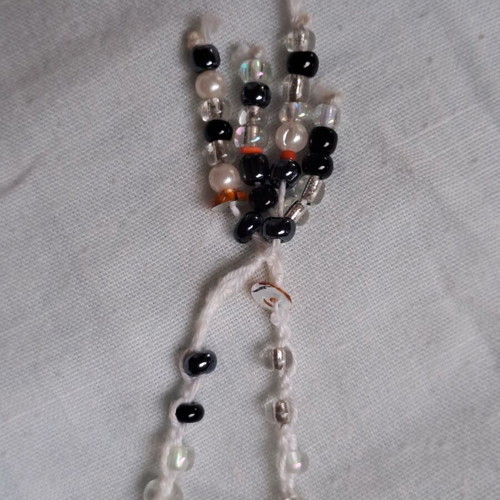 Handmade boho summer necklace with beads and natural shells