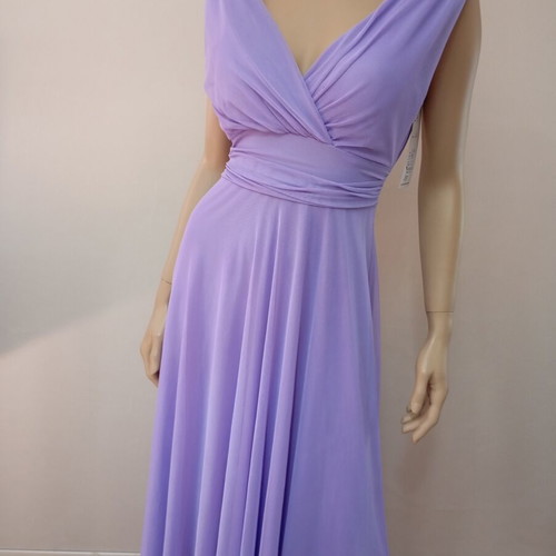 One Size lilac dress with sash, tulle lining