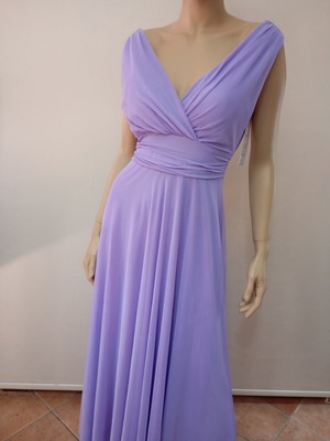 One Size lilac dress with sash, tulle lining