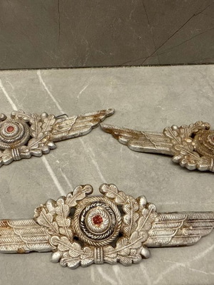 Σετ 3 γερμανικά εμβλήματα πηληκίου Luftwaffe Β’ ΠΠ