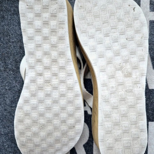 Nike leather white platform sandals used, size 37