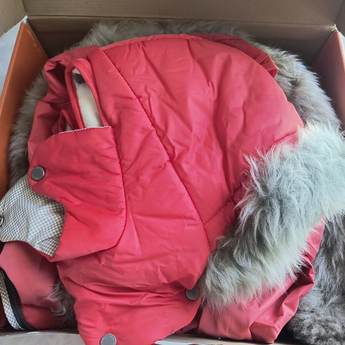 Stokke Xplory winter kit for stroller, red with fur