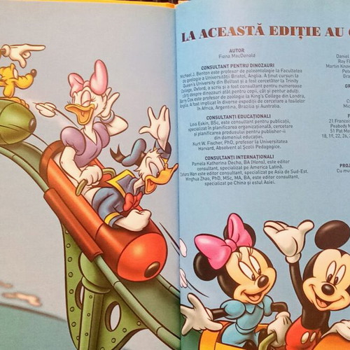 Disney Encyclopedia Dinozaurii used, Romanian language, 2008 edition