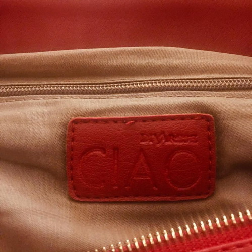 Red polyurethane crossbody bag used Divarese