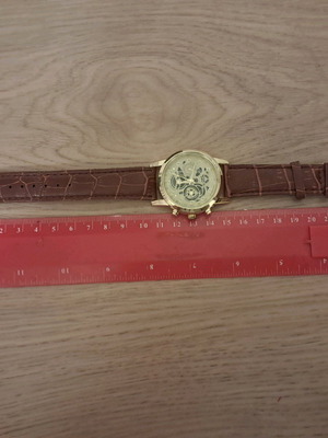 Wokai wristwatch like new, brown and gold