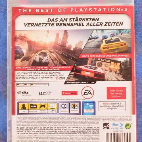 Need for Speed: Most Wanted (Essentials) PlayStation 3 game like new