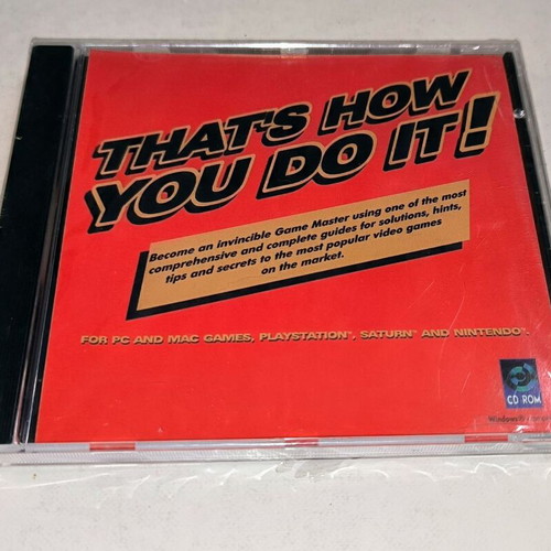 PC That's How You Do It! CD new, educational