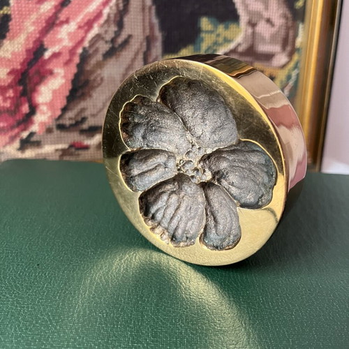 Monique Gerber Bronze Paperweight vintage, signed MG, 1970 France