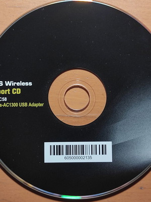 Asus Wireless Support Cd για PCE-AC51 Dual-Band Wireless-AC PCI-E Adapter σαν καινούργιο