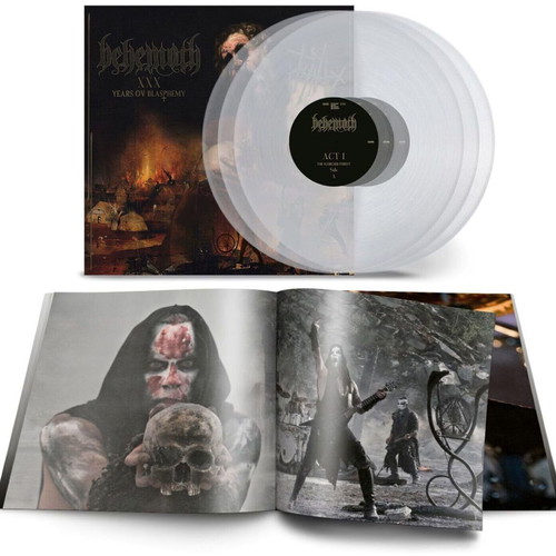 Behemoth XXX Years Of Blasphemy 3LP crystal clear vinyl brand new