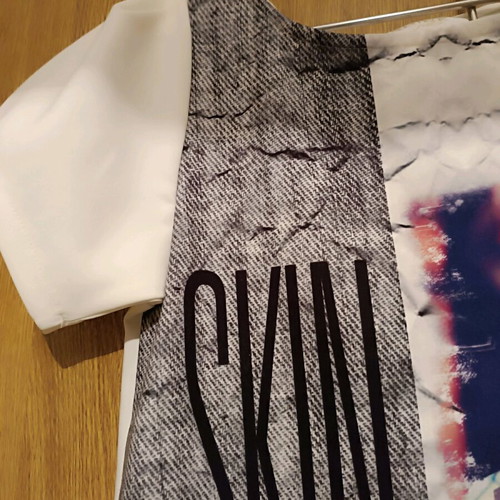 Shine 2gether summer dress like new, white with designs, size S