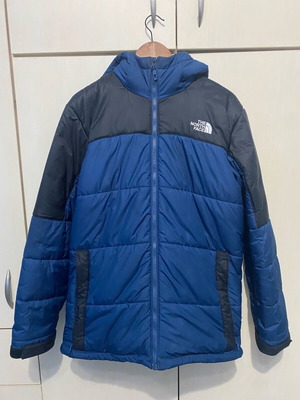 The North Face ανδρικό puffer μπουφάν Medium σαν καινούργιο, μπλε-μαύρο