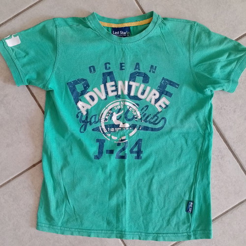Summer t-shirts pack of 5 used, sizes 146-152 cm, colorful