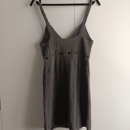 Knitted women's mini dress gray like new