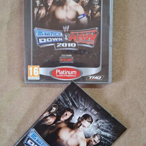 Smack Down vs Raw 2010 for Sony Playstation 2 like new, action