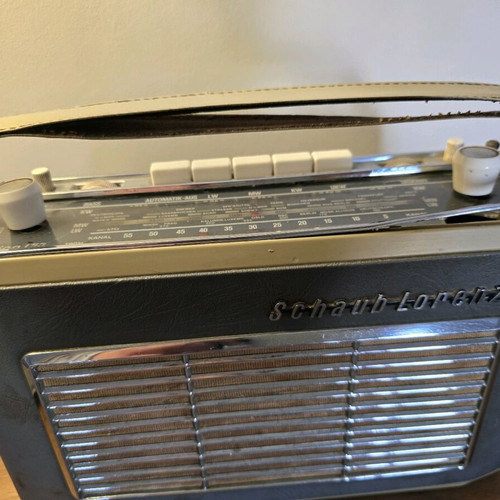 Vintage Schaub Lorenz radio used, for decoration