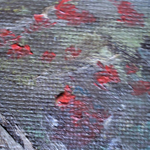 Authentic modern oil painting fresco clown used