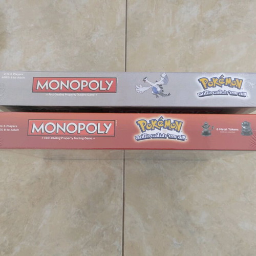 Monopoly Pokemon Kanto Edition and Johto Edition new, sealed