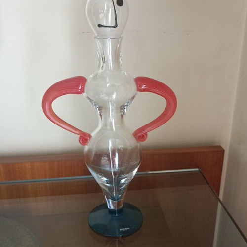 Kosta Boda Fenix handmade glass carafe like new