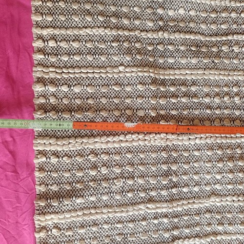 Cotton rug used, no damage