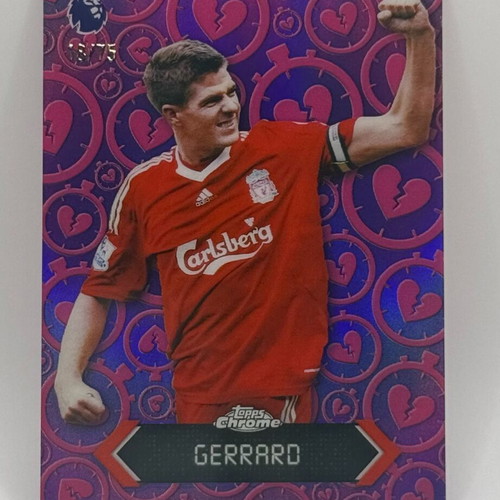 Topps Chrome Premier League 2025-26 Steven Gerrard Liverpool Heartbreaker card like new