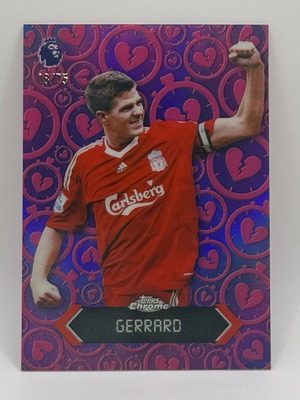 Topps Chrome Premier League 2025-26 Steven Gerrard Liverpool Heartbreaker card like new
