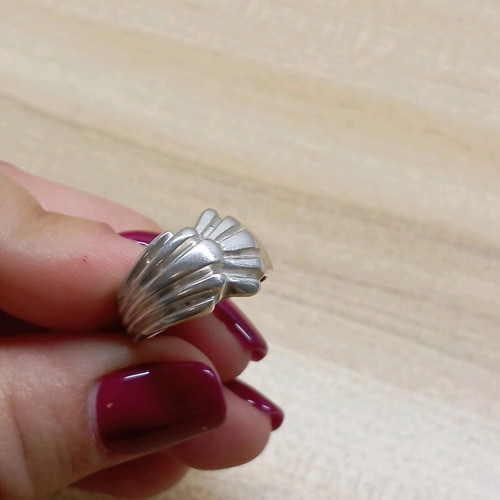Silver ring 925 like new, size 55-56